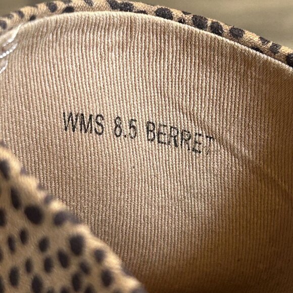 Dolce Vita Berret Mules Size 8.5 Leopard Print Open Toe Block Chunky Heels - Picture 6 of 11